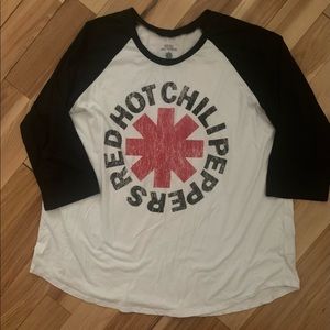 Red Hit Chili Peppers Raglan T-shirt size 3